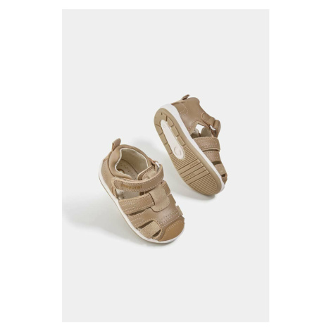 Detské kožené sandále Mayoral hnedá farba