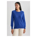 DEFACTO Relax Fit Crew Neck Basic Sweater