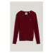 SVETER GANT STRETCH COTTON CABLE CARDIGAN PLUMPED RED