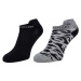 Calvin Klein WOMEN LINER 2P LEOPARD BACK TAB Dámske ponožky, čierna, veľkosť