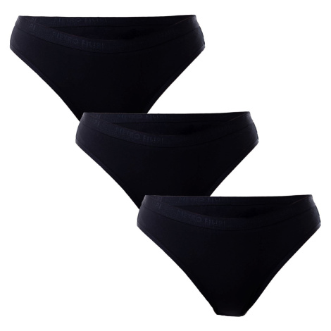 3PACK women's panties Pietro Filipi black