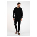 Men's Hector tracksuit, long sleeves, long pants - black