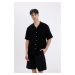 DEFACTO Relax Fit Polo Collar Short Sleeve Shirt