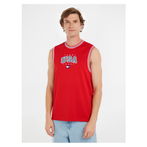 Red Tank Top Tommy Jeans Modern Sport Tank - Men Tommy Hilfiger