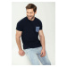 Volcano Man's T-shirt T-Simple M02123-S23 Navy Blue