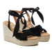 Manebi Espadrilky Hamptons Wedge Espadrilles With Knot K 1.0 WS Čierna