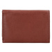 Dámska kožená slim peňaženka Lagen Mellby - hnedá