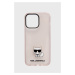 Puzdro na mobil Karl Lagerfeld Iphone 14 Pro Max 6,7" ružová farba