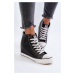 Women's Wedge Sneakers Cross Jeans Black