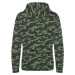 Just Hoods Pánska mikina s kapucňou JH014 Green Camo