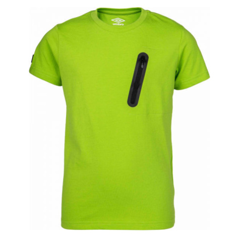 Umbro HARI Chlapčenské polo tričko s krátkym rukávom, zelená, veľkosť
