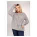 Grey openwork sweater By o la La