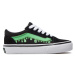 Chlapčenská vychádzková obuv VANS UY Old Skool (Suede Canvas) glow slime black green