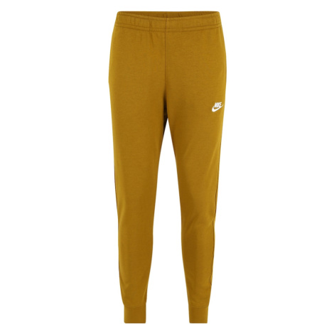 Nike Sportswear Nohavice  zlatá žltá / biela