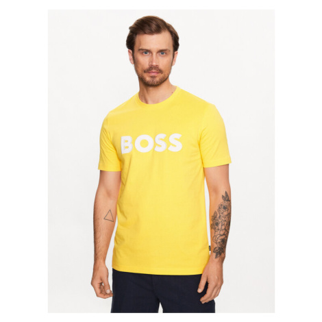 Boss Tričko 50486200 Žltá Regular Fit Hugo Boss