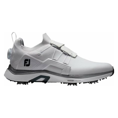 Footjoy Hyperflex BOA Mens Golf Shoes White/White/Black Pánske golfové topánky