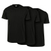 Basic T-shirt of 3 pieces black/black/black