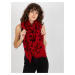 Women's scarf with print - red