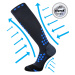 VOXX Marathon kompresné ponožky tmavomodré 1 pár 117032
