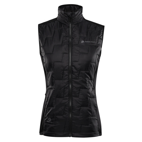 Women's vest with merino filling ALPINE PRO NERCA black