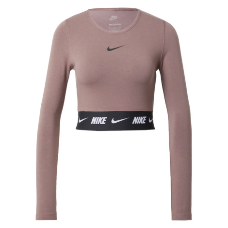 Nike Sportswear Tričko 'Emea'  svetlofialová / čierna / biela
