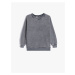 Koton Oversize Sweatshirt Crew Neck Faded Effect Cotton