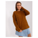 Light brown classic sweater with handbags