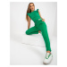 Green basic cotton sweatpants RUE PARIS
