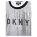 DKNY Každodenné šaty D32830 S Strieborná Regular Fit