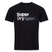 Superdry Tričko  sivá / čierna / biela
