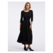 Čierne maxi šaty Orsay - dámske
