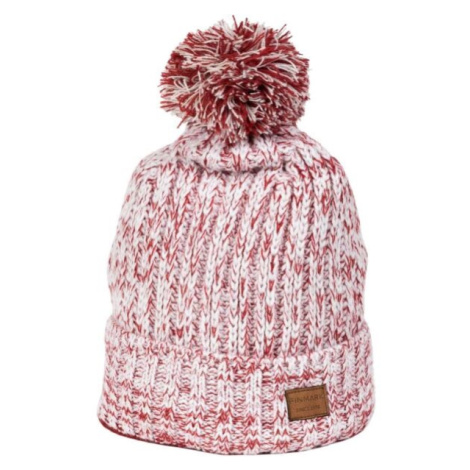 Finmark FC2263 Dámska zimná pletená čiapka, červená, veľkosť