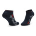 Fila Súprava 3 párov vysokých dámskych ponožiek Calza Invisibile F6648 Tmavomodrá