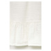 Dievčenské bavlnené šaty GAP biela farba, mini, áčkový strih