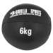 Gorilla Sports Kožený medicinbal, 6 kg, černý