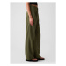 GAP LINEN PLEATED Dámske nohavice, khaki, veľkosť