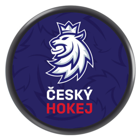 Hokejové reprezentácie puk navy Czech Ice Hockey logo lion