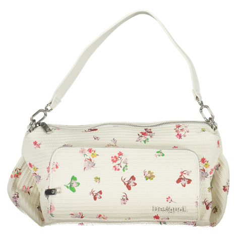 Biela dámska kvetovaná kabelka Desigual Delirium Urus Maxi