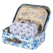 sass-belle Sass & Belle set 3 kartónových kufríkov Celeste Blue And White Floral- 3 veľkosti