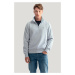 MIKINA GANT REG SHIELD HALF ZIP SWEAT STORMY SEA