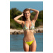 Floral swimwear for women - silver and lime