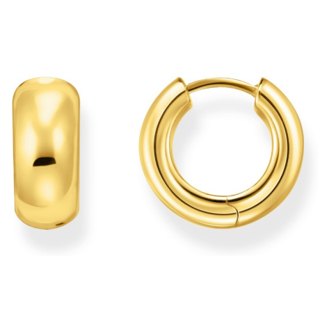 Thomas Sabo CR741-413-39 Bold - Gold-plated Mini-Chunky Hoop Earrings 16,0 mm