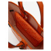 Oranžová dámska vzorovaná kabelka Michael Kors XS Open Tote