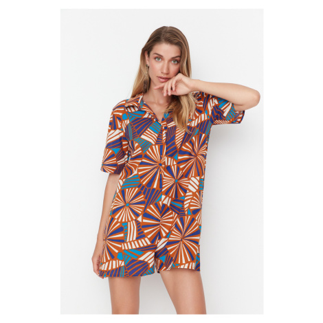 Trendyol Multicolored Geometric Patterned Overalls