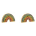Kurt Geiger Náušnice Rainbow Studs 8842961429 Zlatá