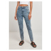 Women's High-Waisted Skinny Jeans - Light Blue