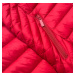 Červená prešívaná dámska bunda na prechodné obdobie (5M783-270)