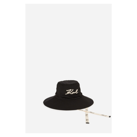 Klobúk Karl Lagerfeld K/Signature Long Brim Hat Black