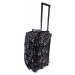 Čierno-biela cestovná taška na kolieskach &quot;Matrix&quot; - veľ. L, XL, XXL