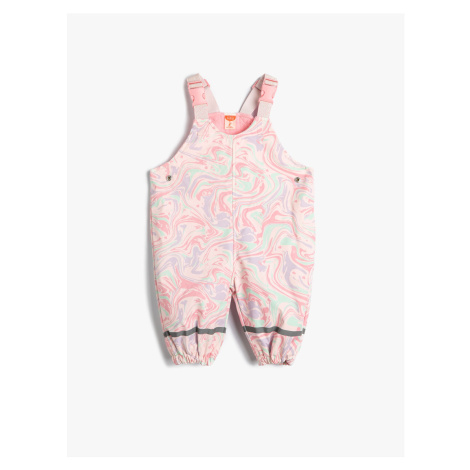 Koton Baby Girl Pink Patterned Coat